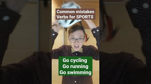 Common English Mistakes - Verbs for Sports - with English Teacher Charles #shorts