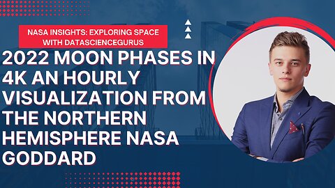 2022 Moon Phases in 4K An Hourly Visualization from the Northern Hemisphere NASA Goddard