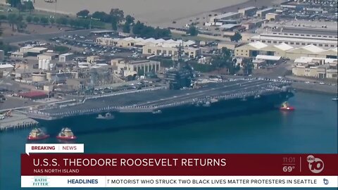 U.S.S. Theodore Roosevelt returns