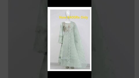 Organza stitched dress / special offer / Haya Online Shopping Store #garmentsgarments #homedelivery