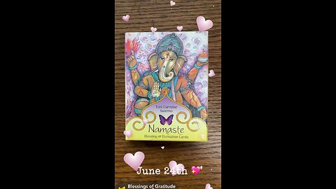 6/24/24 card: blessing of gratitude