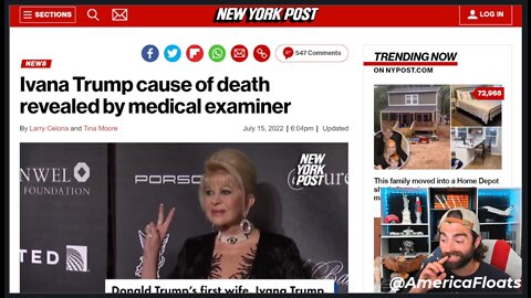 Ivana Trump Cause Of Death REVEALED, 'Accidental' Death With Multiple Serious Injuries! FOUL PLAY?