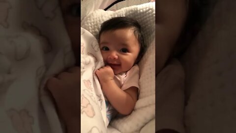 Cute adorable baby 🤩 funny baby playing, laughing, dancing, with mamma at home