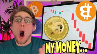 Dogecoin Bitcoin MEGA CRASH LIVE ⚠️