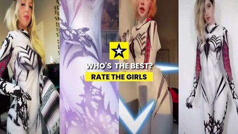 Rate the Girls: Best Spiderwoman Spidergirl Venom White Suit Cosplay Contest (Spiderman) 🕷🤍