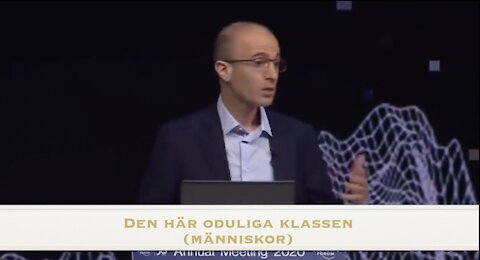 Harari Yuval om WEF teknokrati och om leva med olika organiska och oorganiska varelser