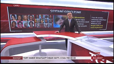 Turkish TV news report - Adrenochrome and the elites - English