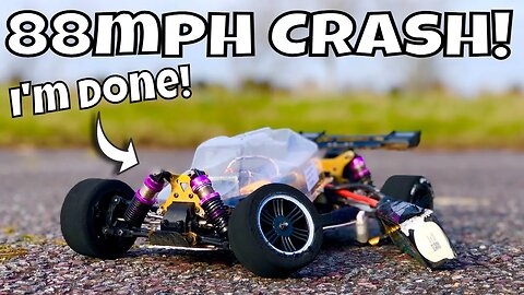 Crashing my 90+ Mph RC Car and getting a NEW PB! WLtoys 124019