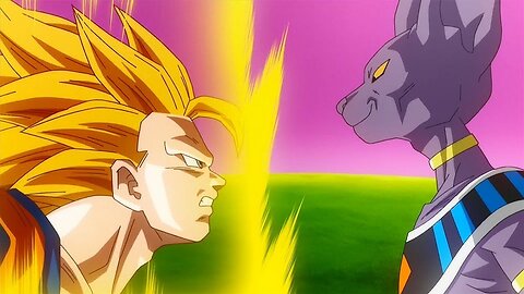 Goku vs Beerus l Goku meets Beerus for the first time