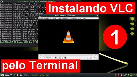 1- Instalando o VLC no Bodhi Linux Pelo Terminal. Como instalar programas no Linux.