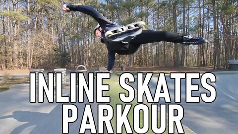 Aggressive Inline Skating Parkour | 1 Month Progression