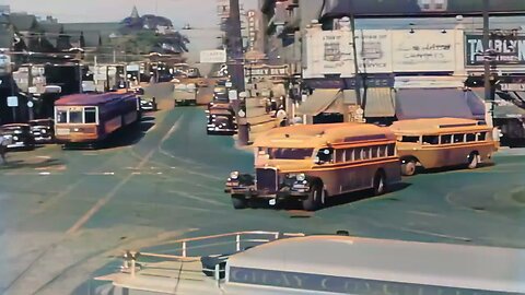 1935 - Toronto Streets Broadview and Danforth. Colorized and improved to 4k 60fps.