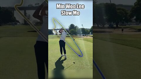 Min Woo Lee Driver Golf Swing (SLOW MOTION) | Golf Essentials #golf #golfessentials #shorts #short