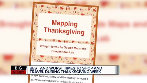 When's the best time to travel or shop for the holiday? Google's Mapping Thanksgiving has the answers