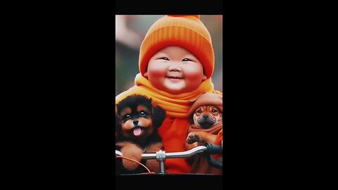 Divine Cuteness: Baby Monk's Journey to Enlightenment! 🌟👶🏽💖"