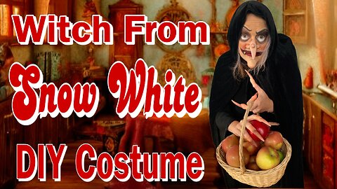 Snow White Witch costume and make up tutorial. This is Cal O'Ween!