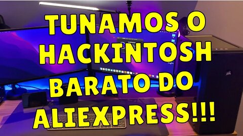 TUNAMOS O HACKINTOSH BARATO DO GABRIEL DE PINHO | B85 JGINYUE I5 4690 16GB RAM DO ALIEXPRESS