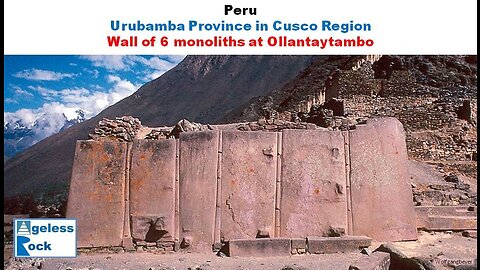 Ollantaytambo : What is the story @ Wall of 6 Monoliths?