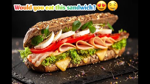 Would you eat this sandwich?😍🤤