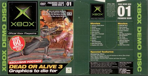 Official XBOX Magazine Premiere Issue 1 XBOX Demo Disc 01