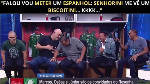 O DIA QUE MARCOS FEZ TODO MUNDO CHORAR DE RIR| RESENHA ESPN MARCOS OSÉAS E JÚNIOR