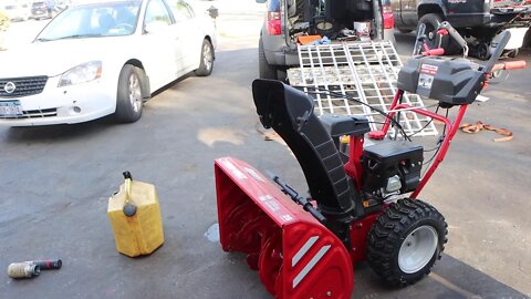 How To Start Your Troy Bilt 2 Stage Snow Blower Any MTD MADE ONE Craftsman Cub Cadet Yard Machines