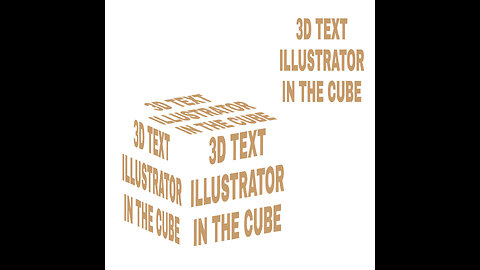 3D TEXT ILLUSTRATOR IN THE CUBE