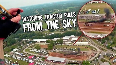 Columbiana Fair Flyby on my Paramotor to see the Tractor Pulls