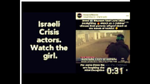 Israeli Crisis actors. Watch the girl.