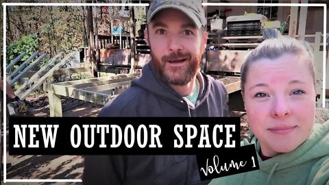 Building Our Deck Extension//Outdoor Home//Deck Foundation//Fall Living in AR