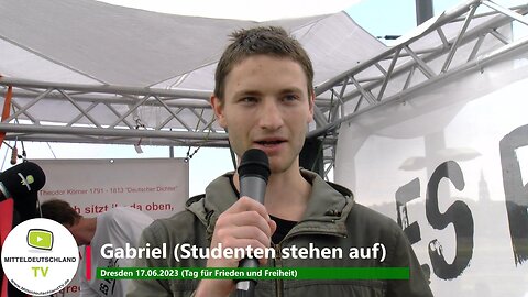 Gabriel (Studenten stehen auf) Dresden am 17.06.2023