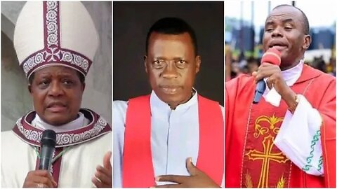 FATHER PAUL OBAYI (OKUNERERE) WITH REV MBAKA OF ADORATION MINISTRIES ENUGU CATHOLIC PRIEST