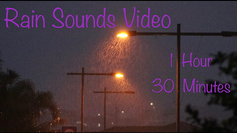 Unwind With Stress Relieving 1 Hour And 30 Minutes Of Rain Sounds Video