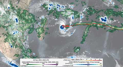 NASA Tracks Freddy, Longest-lived Tropical Cyclone on Record