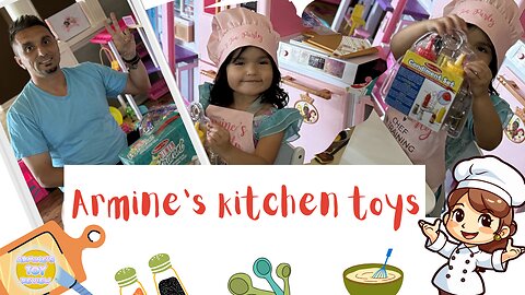 Unboxing and Pretend Play with Velcro Pizza & Cooking Toys! | Armine's Kitchen Restaurant Adventure