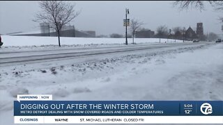 Days later: Many metro Detroit areas still dealing with snow-covered roads