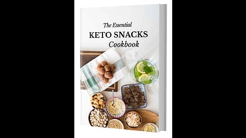 The Keto Snacks Cookbook (Physical), FREE + SHIPING