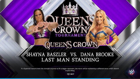 WWE 2K23 Queen's Crown Semi-Final Round 1: Shayna Baszler Vs. Dana Brooke