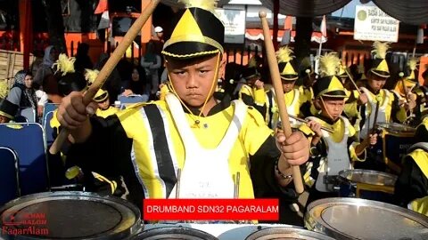 DRUMBAND CILIK SD N 32 PAGARALAM DESA TANJUNG ARO / PEMBUKAAN PBB TINGKAT SD SEKOTA PAGARALAM