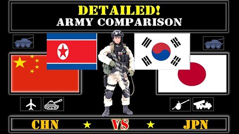 China VS Japan Detailed Comparison of Military Power Alliance with North Korea VS 🇨🇳 South Korea