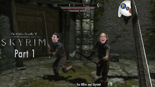 The Adventures of Lionel the Curnip Farmer Part 1 -- Peter and Charlotte play Skyrim