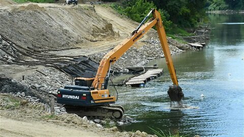 Obilazak radova na nasipima uz rijeku Savu