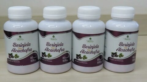 2x Alcachofra Com Berinjela - 120 Cápsulas 500mg - Natuser