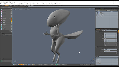 Modo to Blender Creature Modeling Pt3