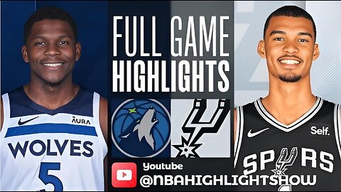 San Antonio Spurs vs Minnesota Timberwolves Full Game Highlights | Jan 27 | 2024 NBA Season