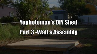 DIY Offgrid Shed Part 3: Walls Assembly