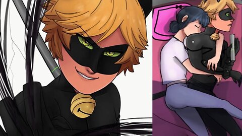 "Unsee Marichat Scene" Miraculous Ladybug Comic