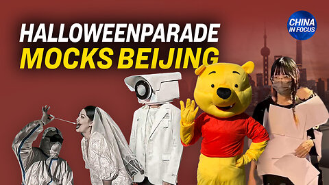 Halloween Parade in Shanghai Mocks Authorities