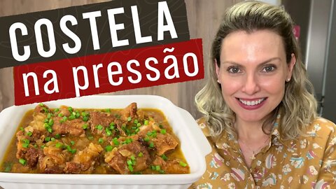 COSTELA ASSADA NA PANELA DE PRESSÃO SEM ÁGUA