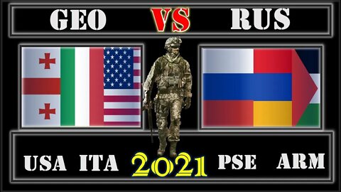 Georgia USA Italy VS Russia 🇬🇪 Armenia Palestine Military Power Comparison 2021 🇮🇹,Military Powe